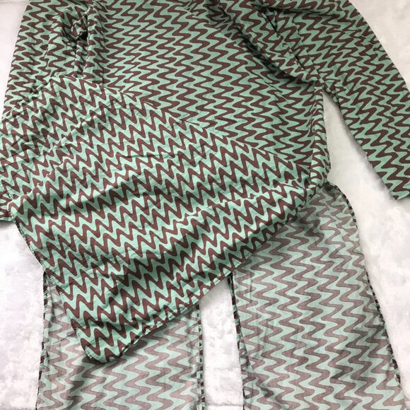 Zara Women's The Lissie Shirt Size Medium Swim Cover Up Tie Front Mint Brown NEW - Picture 8 of 12